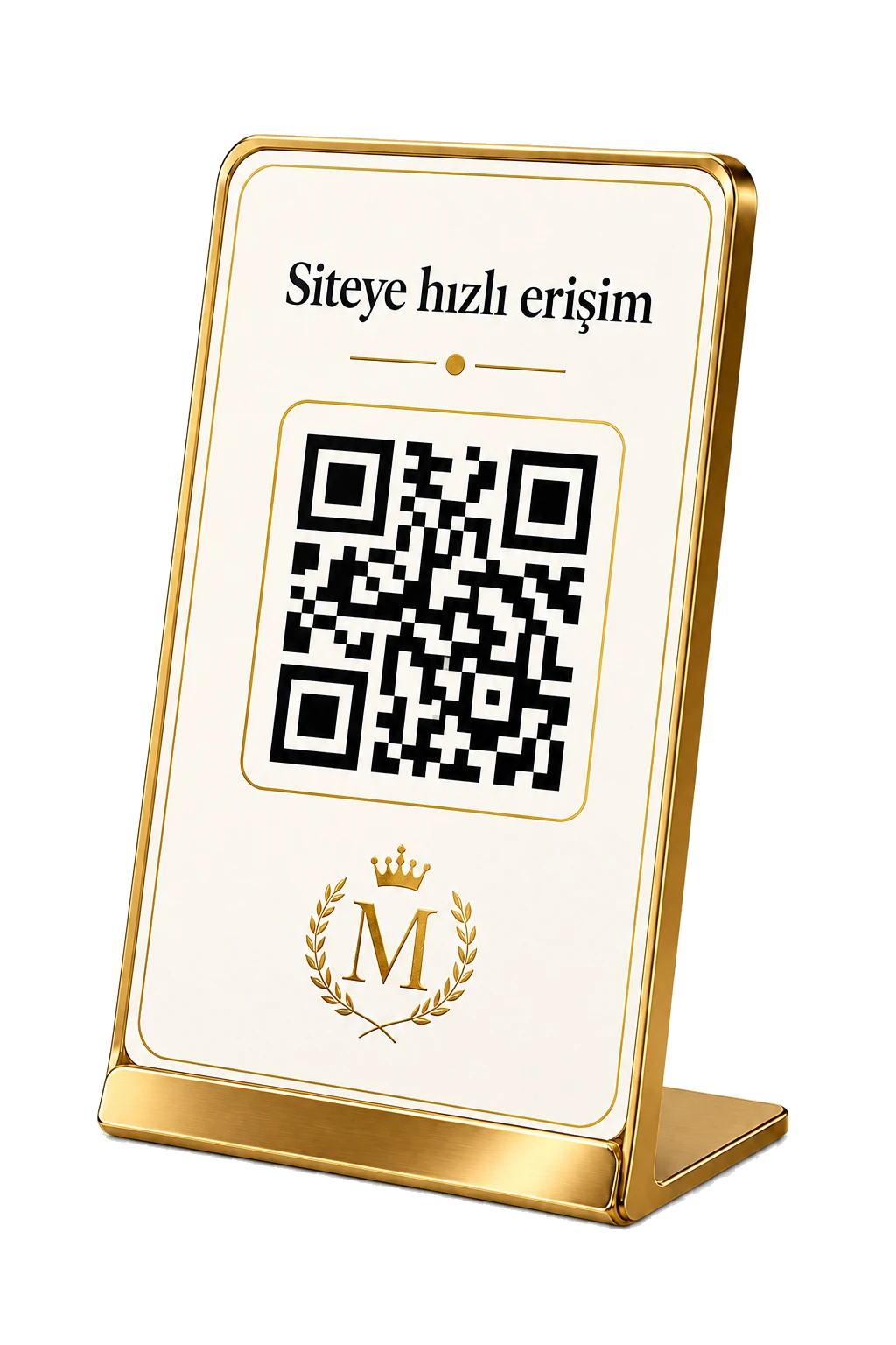 Siteye hızlı erişim QR standı